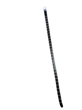 Nike Black Double-Row Grommet Leather Belt with Silver Buckle